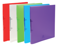 Crystal PP Ringband met 2 ringen van 15 mm - A4 - Geassorteerd