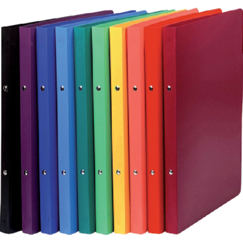 Classeur 2 anneaux 15mm polypropylène OPAK - A4 - Couleurs assorties