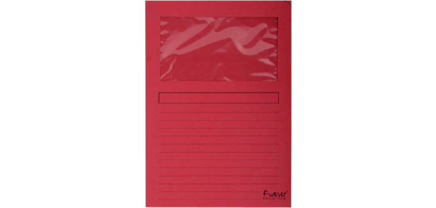 Exacompta Forever Recycled Window Folder, A4 (Pack 100)