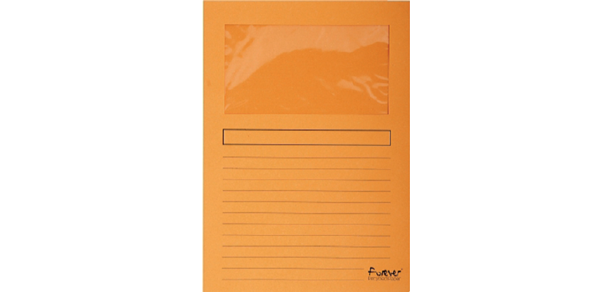 FOREVER® Pak van 100 venstermappen 120g/m2 - 22x31cm voor A4