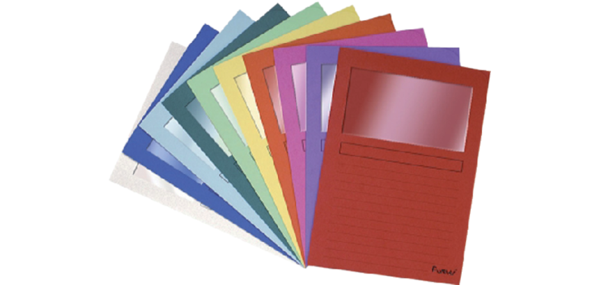 FOREVER® Pak van 100 venstermappen 120g/m2 - 22x31cm voor A4