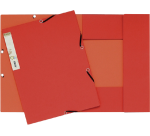 Sammelmappen mit Gummizug und 3 Klappen Forever, 24x32cm für DIN A4, aus Recycling-Karton zweifarbig