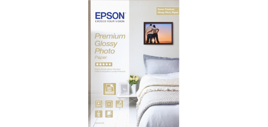 Papier jet d’encre Epson S042155 A4 Premium glacé 225g 15 feuilles