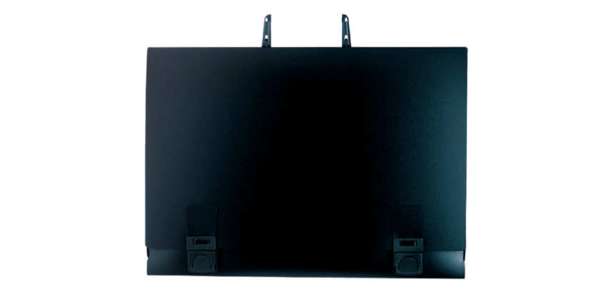 Zeichenmappe mit Griff aus festem PP 1,2mm Rücken 60mm, für Format 50x70cm - Schwarz