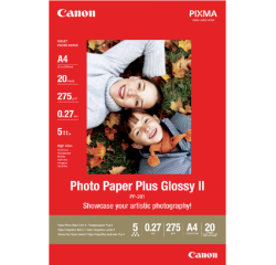 Canon Photo Paper Plus Glossy II PP-201 - photo paper - glossy - 20 sheet(s) - A4 - 275 g/m²