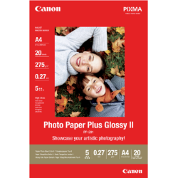 Canon Photo Paper Plus Glossy II PP-201 - photo paper - glossy - 20 sheet(s) - A4 - 275 g/m²