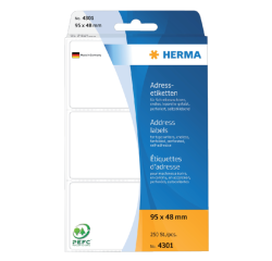 Etiket HERMA adres 4301 95x48mm 250stuks zig-zag