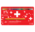 Kleurpotloden Caran d'Ache Swisscolor aquarel 40 stuks assorti