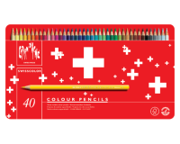 Crayon de couleur Caran d’Ache Swisscolor Aquarel 40 pièces assorti