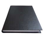 Cahier Qbasic couverture rigide A5 400 pages ligné noir