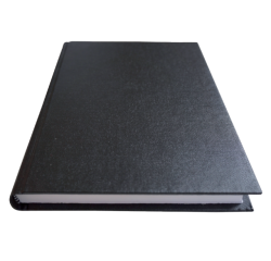 Cahier Qbasic couverture rigide A5 400 pages ligné noir