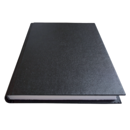Cahier Qbasic couverture rigide A5 400 pages ligné noir