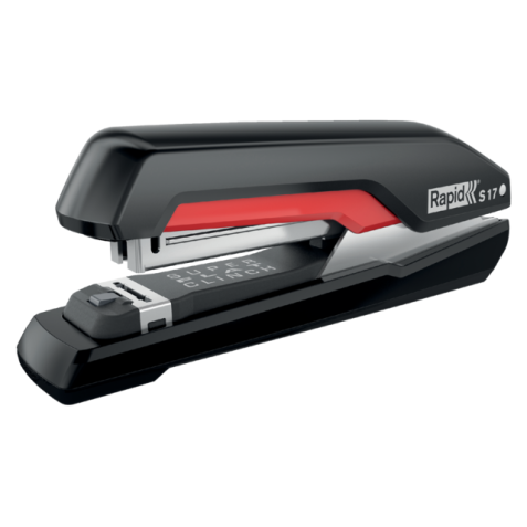 Agrafeuse de bureau Rapid Supreme fullstrip S17 30 feuilles noir/rouge