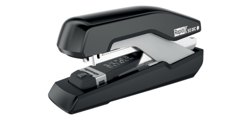 Agrafeuse Rapid S30c demi-bande 30 feuilles 24/6 noir/gris
