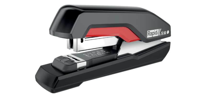 Bureaunietmachine Rapid Supreme fullstrip S50 50 vel zwart/rood