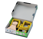 Relieur d'archives JalemaClip Pli-Fix jaune 100 pièces