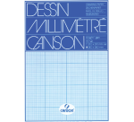 Block mit Millimeterpapier, A4, 90 g/m², Ocker