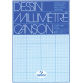 Bloc de papier millimétré, A4, 90 g/m2, bistre