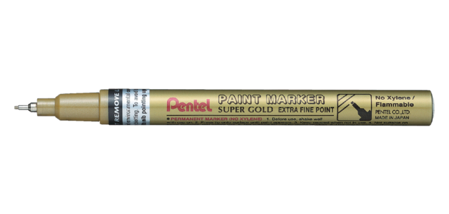 Pentel MFP10 Bullet Marker 0.7mm Gold