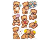 HERMA 3578 Bear and Flower Label
