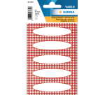 HERMA 3639 Kitchen Label Red Gingham-check