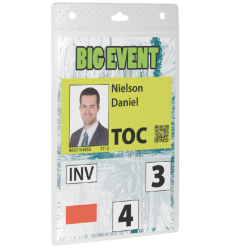 Badge Durable 8525 pour événements A6 sans cordon 20 pièces