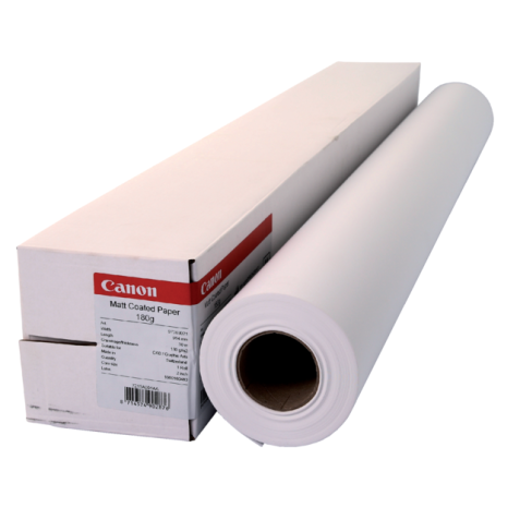 Inkjetpapier Canon 914mmx30m 180gr mat gecoat