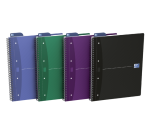 Bloc à spirale Oxford Essentials A4+ 90 feuilles 4 perfs carreau 5mm