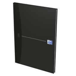 Oxford Notebook Smart Black & Original Blue ft 21 x 29,7 cm (A4), uni, noir