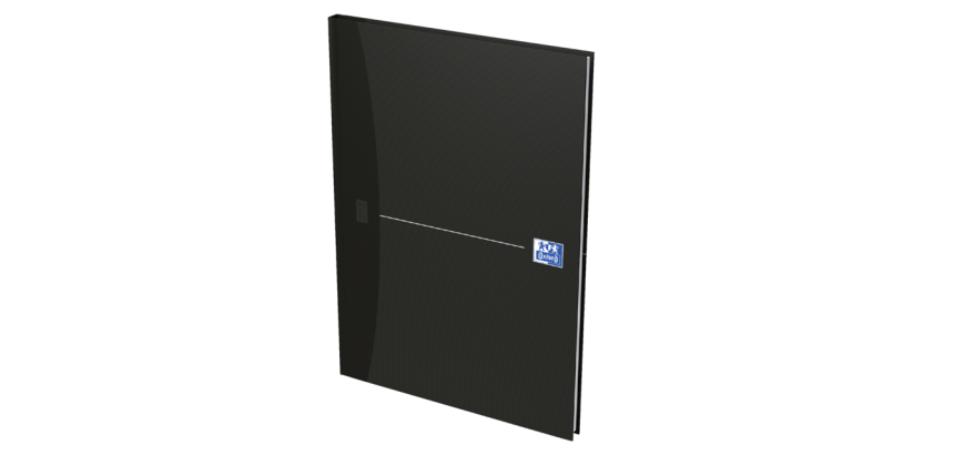 Oxford Notebook Smart Black & Original Blue ft 21 x 29,7 cm (A4), uni, noir