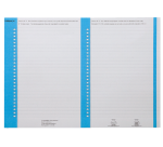 Hanging file folder labels for cupboard 6 x 138 mm Elba blue - Pack of 270 labels