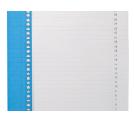 Etiquette dossier suspendu Elba n°9 157x7mm latéral bleu 10 pièces