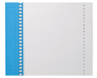 Etiquette dossier suspendu Elba n°9 157x7mm latéral bleu 10 pièces