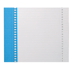 Etiquette dossier suspendu Elba n°9 157x7mm latéral bleu 10 pièces