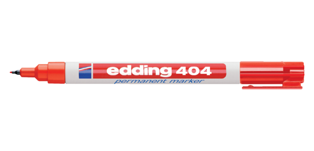 Edding 404 bullet tip 0.75mm red marker