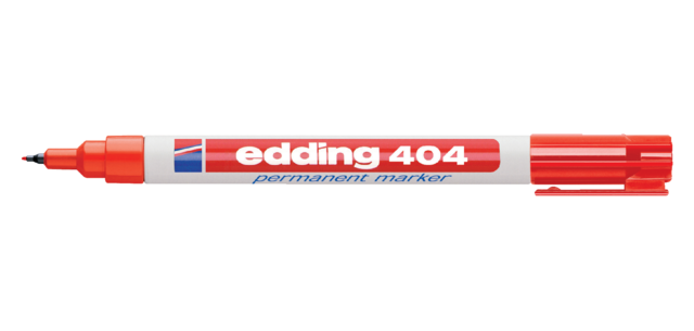 Edding 404 bullet tip 0.75mm red marker