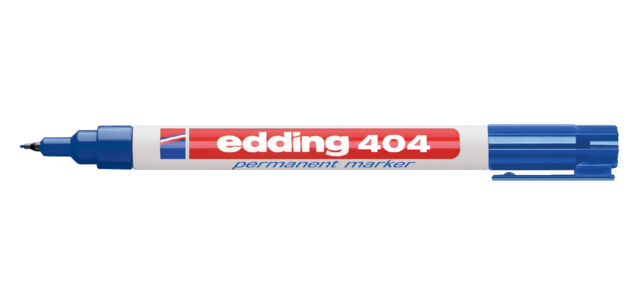 Feutre edding 404 ogive 0,75mm bleu