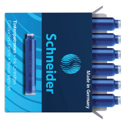 Inktpatroon Schneider din blauw doos à 6 stuks