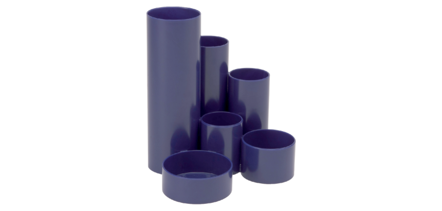 Organiseur MAULtubo 6 compartiments Ø150x125mm bleu