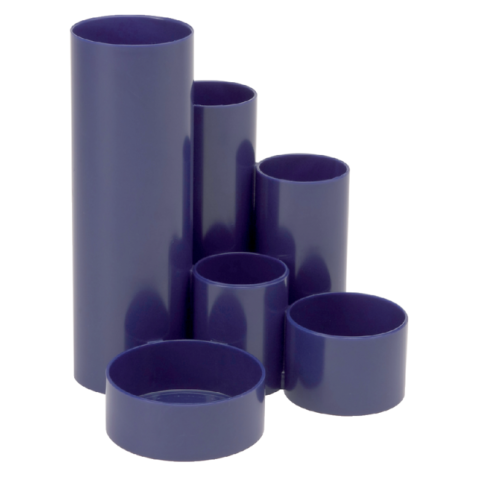 Organiseur MAULtubo 6 compartiments Ø150x125mm bleu