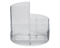 Organiseur MAULrundbox 7 compartiments Ø140x125mm transparent