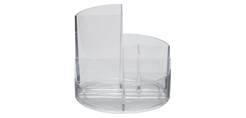 MAULrundbox organizer 7 compartments Ø140x125mm transparent