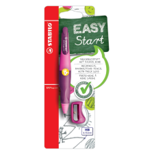 Portemine STABILO EASYergo 3,15mm gaucher rose/lilas + taille-crayon blister