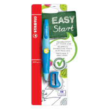 Portemine STABILO EASYergo 3,15mm HB gaucher bleu clair/foncé + taille-crayon blister