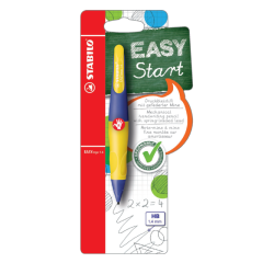 Portemine STABILO EASYergo 1,4mm droitier violet/néon jaune blister