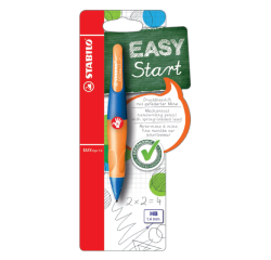 Portemine STABILO EASYergo 1,4mm droitier bleu/néon orange blister