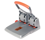 Perforator Rapid Supreme HDC150/4  heavy duty  4-gaats 150 vel zilver/oranje