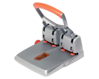 Perforateur Rapid Supreme HDC150/4 Heavy Duty 4 trous 150 feuilles argent/orange