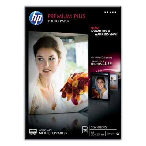 Inkjetpapier HP CR673A A4 semi glossy 300gr 20vel