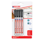 Permanent marker Edding E400 bullet tip 1 mm - Pack of 4